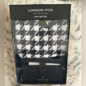 NWT London Fog Black and White 3-in-1 Gift Set